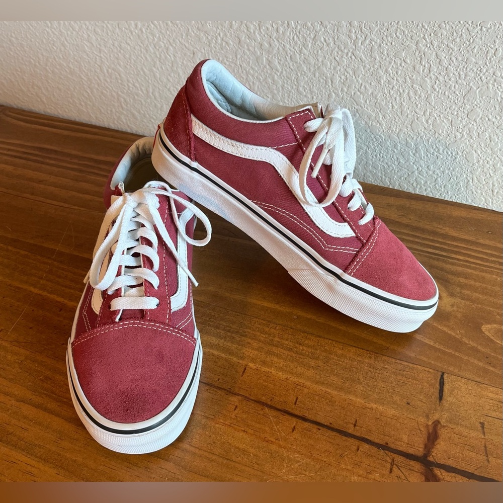 VANS Suede Old Skool Racing Dry Rose White SZ 6